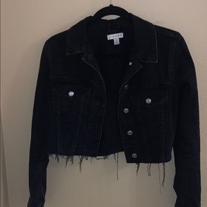 black denim jacket